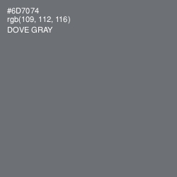 #6D7074 - Dove Gray Color Image
